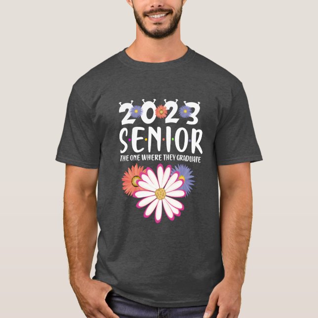 Senior 2023 Graduate kläder vän T Shirt (Framsida)