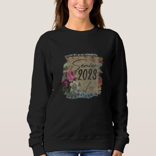 Senior 2023 Graduation Last First Day Tie Dye Leop T Shirt (Framsida)