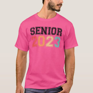 Senior 2023 Retro Vintage vänner T Shirt