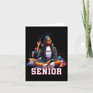 Senior 2024 Black Afro African Woman Studenten Bo Kort