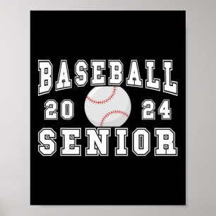 Senior 2024 Studentfest Idea Baseball Senior Poster