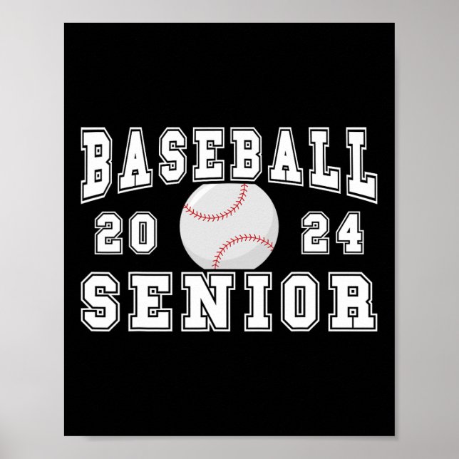Senior 2024 Studentfest Idea Baseball Senior Poster (Framsidan)