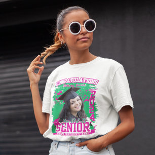 Senior 2025 Anpassningsbar Studenten-familjmatchni T Shirt