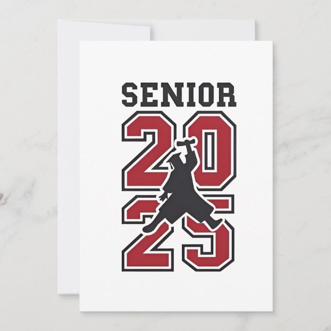 Senior 2025 Basketutexamens Sport  Inbjudningar (Framsida)