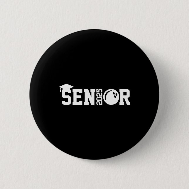 Senior 2025 Bowling Player Cl of 2025 Studenten S Knapp (Framsida)