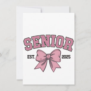 Senior 2025 Coquette Klass 2025 Rosa Slöjor Inbjudningar