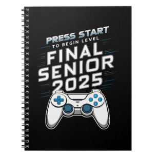 Senior 2025 Klass 2025 Spelare Dataspel Anteckningsbok