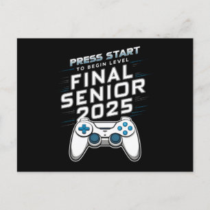 Senior 2025 Klass 2025 Spelare Dataspel Vykort