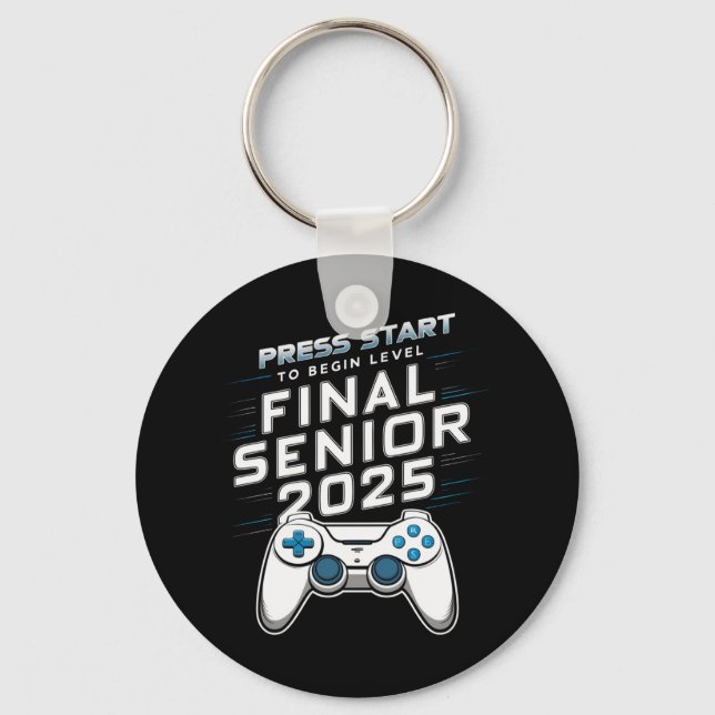 Senior 2025 Klass 2025 Spelare Videospel Nyckelring (Framsida)