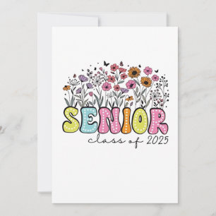 Senior 2025 Klass 2025 Vårblom Blommor  Inbjudningar