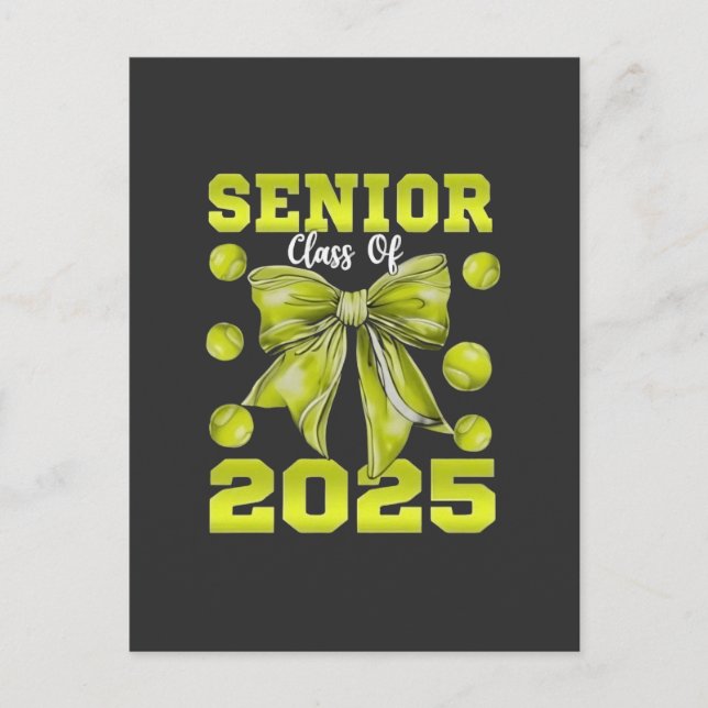 Senior 2025 Softball Student Student Sport Helg Vykort (Framsida)