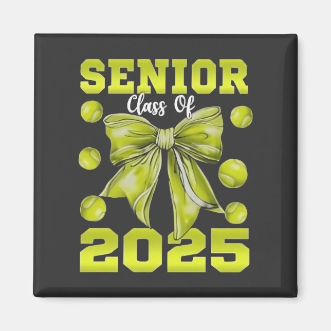 Senior 2025 Softball Student Student Sport Magnet (Framsidan)