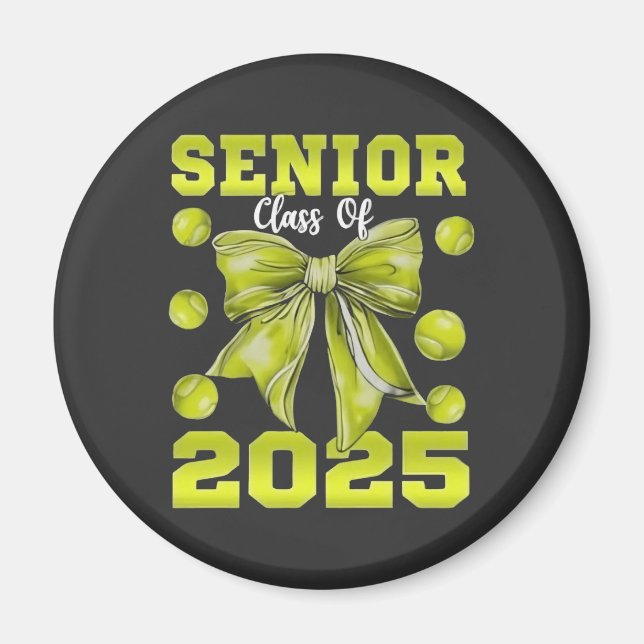 Senior 2025 Softball Student Student Sport Magnet (Framsidan)