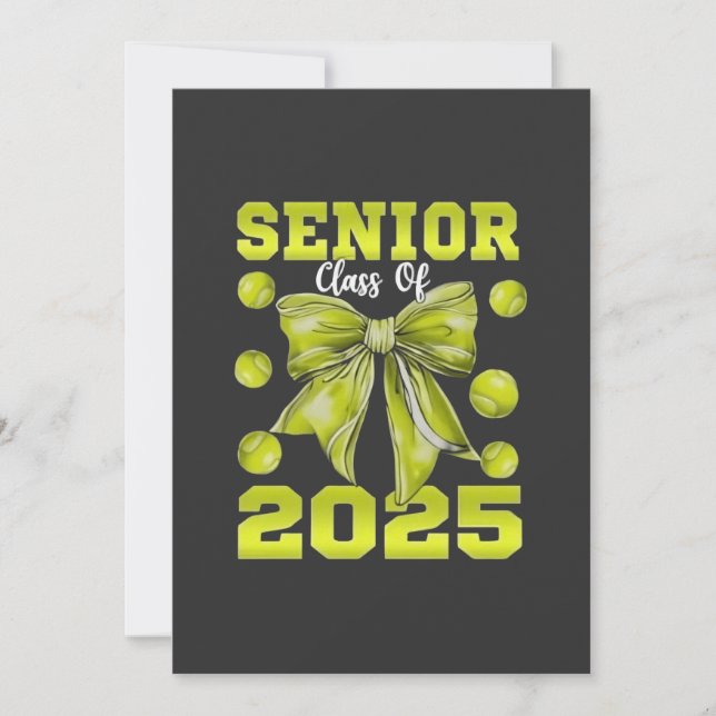 Senior 2025 Softball Student Student Sport Tack Kort (Framsida)