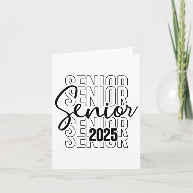 Senior 2025 Student College Universiteten Studente Kort (Framsida)