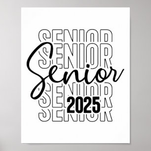 Senior 2025 Student College Universiteten Studente Poster