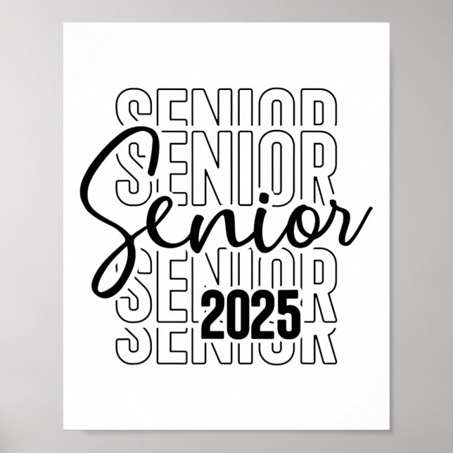 Senior 2025 Student College Universiteten Studente Poster (Framsidan)