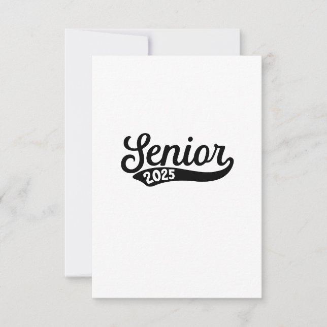 Senior 2025 Studenten Sista skoldagen Spara Datumet (Framsida)
