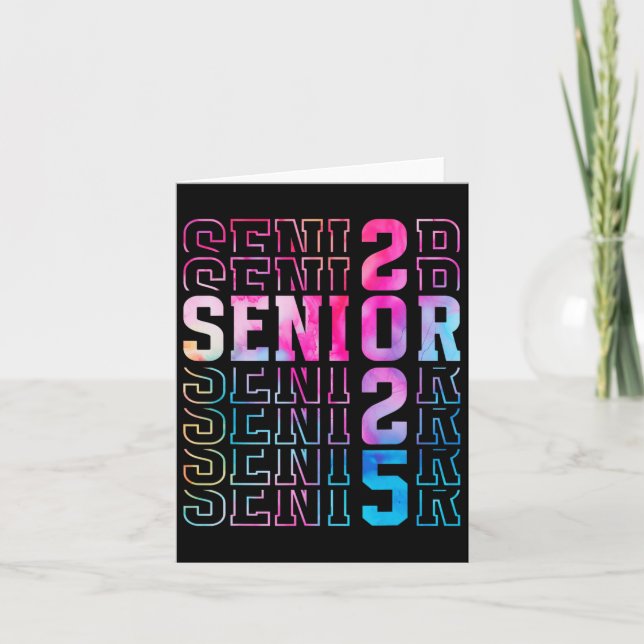 Senior 2025 Studenten Tee Kort (Framsida)
