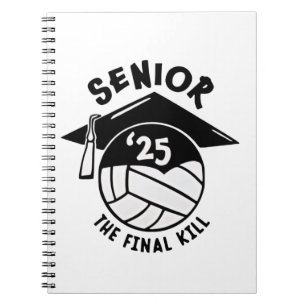Senior 2025 Volleyball Studenten Anteckningsbok
