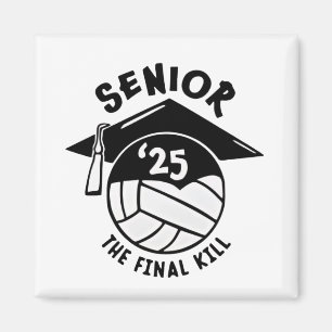 Senior 2025 Volleyball Studenten Magnet