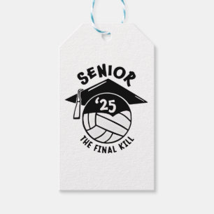 Senior 2025 Volleyball Studenten Presentetikett