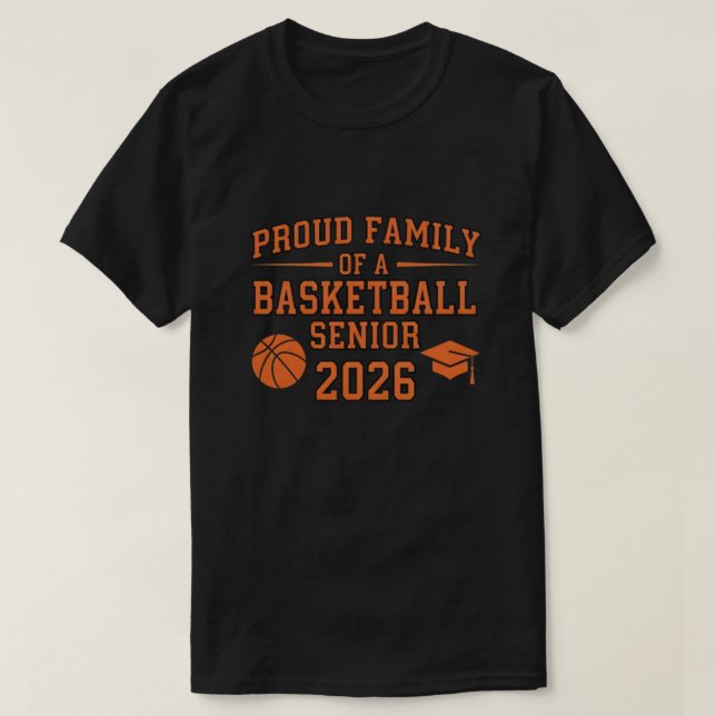 Senior 2026 Basketball Player Class of 2026 Grad  T Shirt (Design framsida)