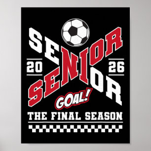 Senior 2026 Cl Av 2026 Den Sista Säsongen Fotbolls Poster