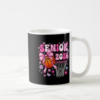 Senior 2026 class of 2026 basketball coquette bow kaffemugg