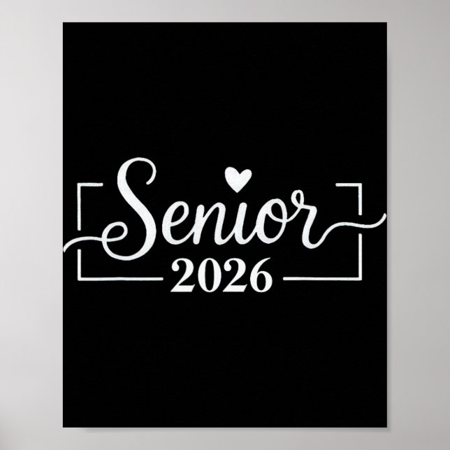 Senior 2026 Examen Åter Till Skolan Cl Design  Poster (Framsidan)