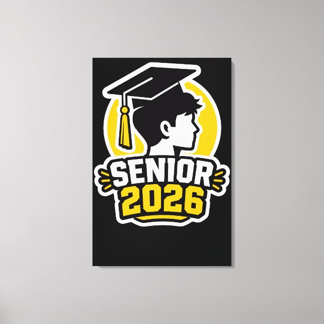 Senior 2026 Examen Fet Studentdesign Canvastryck (Framsida)