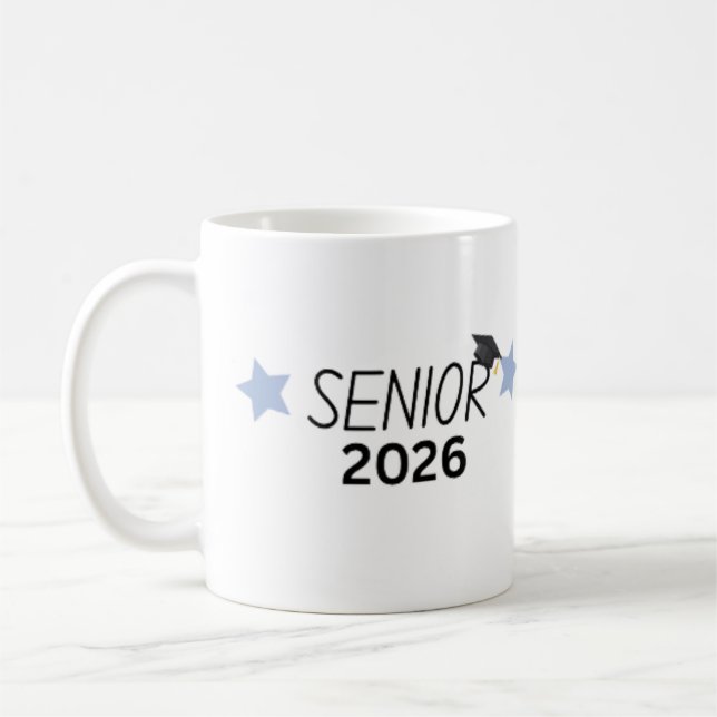 Senior 2026 Examen Mugg Klass 2026 Present (Vänster)