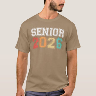Senior 2026 Examen Retro Vintage vän T Shirt