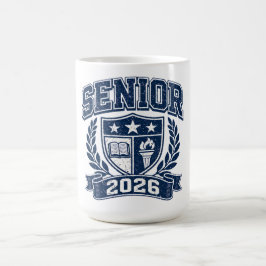 Senior 2026 – Examensårsprydnad för högskola Kaffemugg