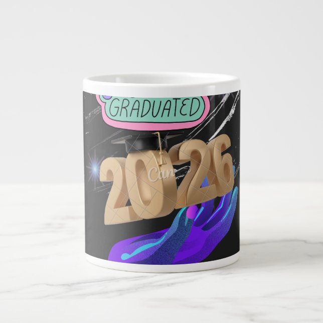 Senior 2026 Firande Design Jumbo Mugg (Framsidan)