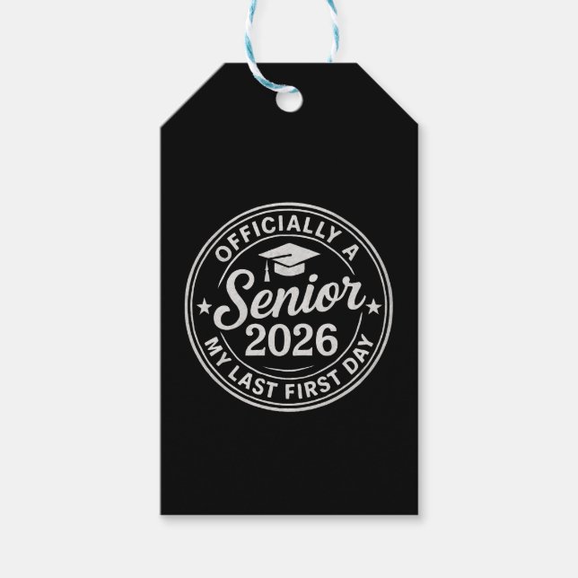 Senior 2026 Första Dag Stämpel Presentetikett (Framsidan)