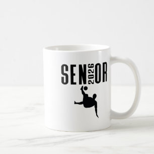 Senior 2026 Fotboll Siluett Design Cl Av 26 Kaffemugg
