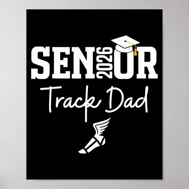 Senior 2026 friidrott pappa klass 2026 friidrottsl poster (Framsidan)