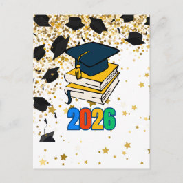Senior 2026 Graduation Graphic - Educational  Helg Vykort