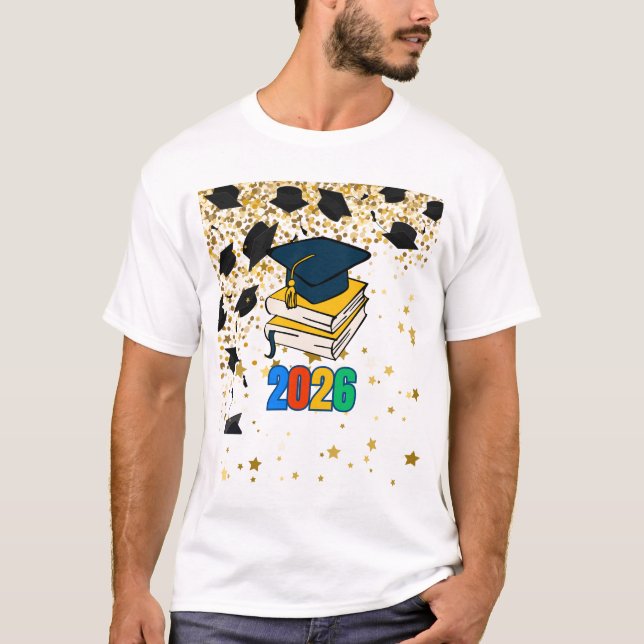 Senior 2026 Graduation Graphic - Educational  T Shirt (Framsida)