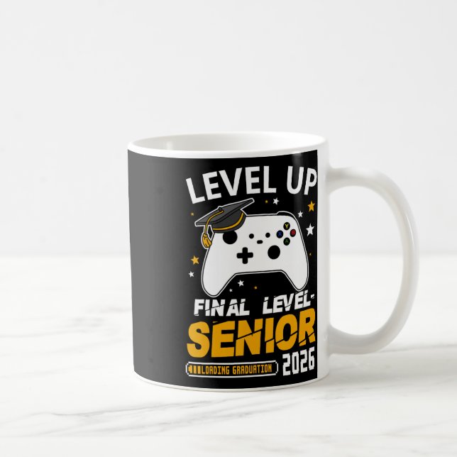 Senior 2026 Level Up Slutlig Examen Examenspresent Kaffemugg (Höger)