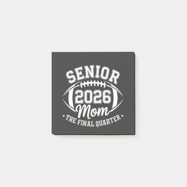 Senior 2026 Mom The Final Quarter Post-it Block (Framsida)