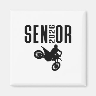 Senior 2026 Motocross Silhuett Design Cl Av 26 Magnet