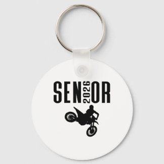 Senior 2026 Motocross Silhuett Design Cl Av 26 Nyckelring
