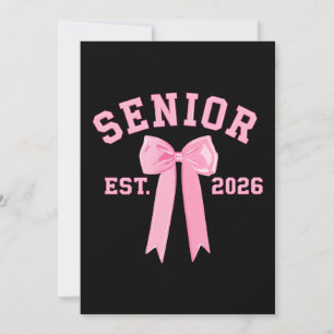 Senior 2026 Rosa Slöja Inbjudningar