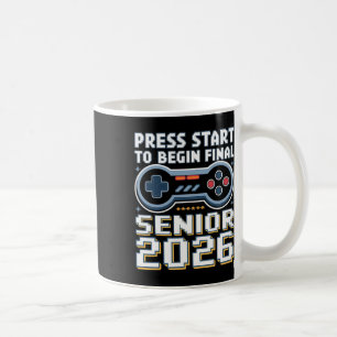 Senior 2026 Spelläge På Tryck Start Nivå Slut Kaffemugg