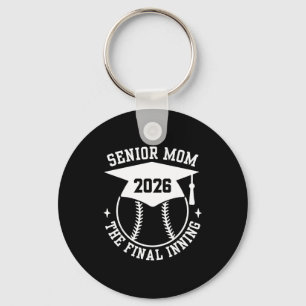 Senior 2026 stolt softball-mamma den sista inninge nyckelring