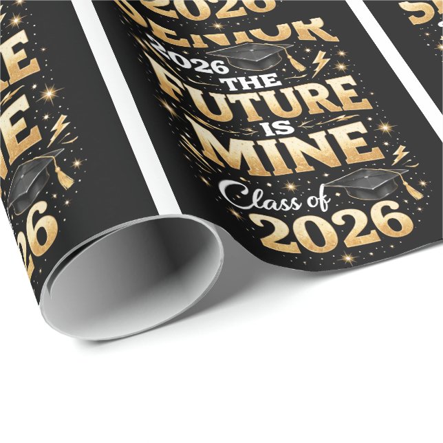 Senior 2026 – The Future is Mine Presentpapper (Rullad Hörn)