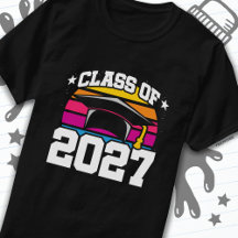 Senior 2027 Class of 2027 Studenten Retro Sunset
