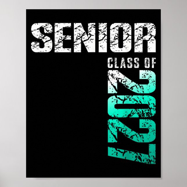 Senior 2027 klass 2027 examen  poster (Framsidan)